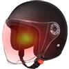 Generico Mezzo Casco Da Moto - Casco Da Moto A Faccia Aperta Da 25,59 Pollici, Equipaggiamento Per Caschi DaMoto | Copricapo Da Equitazione Leggero Con Fibbia A Sgancio Rapido, Design Aerodinamico Della Calot