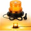 HEHEMM Faro arancione 40 LED 12 V 24 V E-mark lampeggiante magnetico di emergenza strobo ON/OFF, 7 modalità flash IP67 luce faro ambra con 5 m Accendisigari per UTV Car Bus Vehicle Trattore