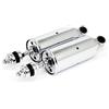 GZM AMMORTIZZATORI Cromati Softail, Regolabili Cromo, per Compatibile Con Harley Davidson Softail 00-17