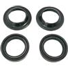 Luxuypon Set di paraolio per forcella anteriore, 26 mm, 37 mm, 10,5 mm, compatibile con Yam-aha TTR90E PW80 YZ60 RD60 Suz-uki DS80 JR50 RM60