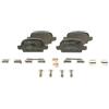 Bosch BP282 - Pastiglie Freni Auto, Asse Posteriore - Qualità Bosch - Riduzione del Rumore e della Polvere - Certificazione ECE-R90 - Senza Rame - 1 Confezione da 4 Pastiglie - Con Accessori