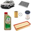 OP Kit tagliando 4 filtri + 5L olio Edge 5W30 LL per Skoda Karoq 2.0 TDI 2017+