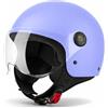 VINZ Duoro Casco Scooter / Moto Donna E Uomo | nelle taglie dalla XS-XXL | Jet con Visiera | Certificato ECE 22.06 | Disponibile in diversi colori - Lavanda