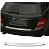 OMAC Protezione per paraurti posteriore per Mercedes Classe C S204 Station wagon 2008-2014, copertura per soglia di bagagliaio, fascia di carico in acciaio INOX cromato