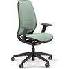 Sedus SE:Air Girevole ergonomica, Sedia da Ufficio, Plastica, riciclabile al 100%, Verde, 42-55cm, bis 130kg Belastbar