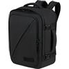 American Tourister Take2Cabin Puff - Zaino Cabina 40x30x20 cm - Bagaglio a Mano Ryanair, Wizz Air & Vueling, Borsa Sottosedile con Tasca Laptop 15.6 - 26.5 L - 0.60 KG - Nero (Black Code)