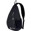 Waterfly Zaino Monospalla, Portatile Sportivo Sling Bag Zaino Spalla per Uomo, Donna (Nero)
