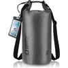 OSAH DRYPAK Dry Bag Borsa Impermeabile Mare 5L/10L/20L/30L/40L Sacca Impermeabile con Spallacci e Custodia Impermeabile per Telefono per Sport Acquatici, Kayak, Pesca, Campeggio