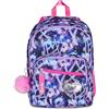 SJ GANG STYLE JAM GANG Zaino Scuola Doppio Scomparto, Sj Ever Multiviolet, Viola, 31 L, Con Tasca Porta Borraccia e Charm Staccabile, Elementari, Bambina