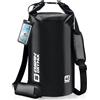 OSAH DRYPAK Dry Bag Borsa Impermeabile Mare 5L/10L/20L/30L/40L Sacca Impermeabile con Spallacci e Custodia Impermeabile per Telefono per Sport Acquatici, Kayak, Pesca, Campeggio