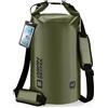 OSAH DRYPAK Dry Bag Borsa Impermeabile Mare 5L/10L/20L/30L/40L Sacca Impermeabile con Spallacci e Custodia Impermeabile per Telefono per Sport Acquatici, Kayak, Pesca, Campeggio