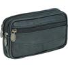 Sotala Marsupio in vera pelle, per taxi, colore nero e marrone Nero Nero Höhe: 10 cm, Breite: 18 cm, Tiefe: 5 cm