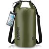 OSAH DRYPAK Dry Bag Borsa Impermeabile Mare 5L/10L/20L/30L/40L Sacca Impermeabile con Spallacci e Custodia Impermeabile per Telefono per Sport Acquatici, Kayak, Pesca, Campeggio