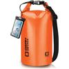 OSAH DRYPAK Dry Bag Borsa Impermeabile Mare 5L/10L/20L/30L/40L Sacca Impermeabile con Spallacci e Custodia Impermeabile per Telefono per Sport Acquatici, Kayak, Pesca, Campeggio