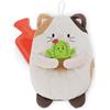 NICI 61938 Mymochi Borsa dell'Acqua Calda a Forma di Gatto Angy con Cactus, Morbido Animale di Peluche, per Adulti e Bambini a Partire dai 10 Mesi, 300 ml, 30 cm, Bianco