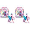 Galupy Rainbow Unicorn - Unicorno Collezionabile con Ali Brillanti e Cristallo Swarovski - Giocattolo Magico per Bambine da 3 Anni in su (Confezione da 2)