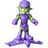 SPIDEY AND HIS AMAZING FRIENDS Hasbro Marvel, Spidey e i suoi fantastici amici, Green Goblin, giocattolo con accessorio, action figure da 7,6 cm, giocattoli di supereroi per bambini e bambine, dai 3 anni in su