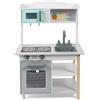 Bayer Chic 2000® Cucina per bambini in legno, cucina giocattolo con microonde, forno e altro ancora, stimola la creatività e l'immaginazione, dai 3 anni in su, bianco/menta/grigio