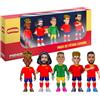MINIX - Football Stars - Coppa del Mondo - Confezione - Spagna - 5 personaggi - Personaggio da collezione 7 cm (Fermín, Williams, Merino, Cucurella, Simon)