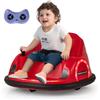 FANTASK Autocarro per bambini Bumper Elettrico Car con Luci LED lampeggianti & Telecomando & Musica & Rotazione di 360 Gradi, Monopattino per Bambini dai 18 Mesi (Rosso)