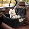 Bindokun Seggiolino auto per cani di piccola taglia, letto per cani con memory foam spesso, seggiolino auto per cani di piccola taglia, rimovibile lavabile e 2 cinture di sicurezza, 45 x 45 x 34 cm