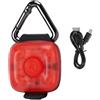 Generic Pettorina luminosa per cani, ricaricabile tramite USB, con clip a LED, corpo in silicone impermeabile, 3 modalità, ultra leggera, 13 g, visibilità portatile, per passeggiate notturne, corsa, campeggio