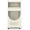 GIANTEX - Carrello portabiancheria con 4 ruote e 6 ganci, cesto per la biancheria da 40 L, design pieghevole, contenitore per la biancheria e organizer per bagno, camera da letto, dormitorio