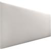 DHOME Testiera Imbottita Liscia in Similpelle Altezza 70CM Spessore 4cm e 8cm per Parete Acustica Testate Letto Pannello Fonoassorbente Camera da Letto (Similpelle Bianco Osso, 160cm, Spessore 8cm)