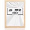 Stallmann Design - Cornice "New Modern", 10 x 15 cm, colore bianco, formato A4 e 60 altri formati, in legno MDF, per foto o quadri
