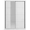 Arredo Stock Armadio 2 ante scorrevoli alba con specchio bianco 155,2x59,8x215,7 cm