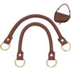 PH PandaHall 2pz Manici per Borsa di Ricambio in Pelle 36cm Manici Corte per Borsa, Marrone Cinghie di Ricambio per Borse Borsetta Borse a Spalla Portafogli Fai da Te