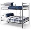 Befara Letto Metallico Polar - Argento - 80 x 180 - Senza Letto aggiuntivo