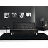 Gstore Divano Letto RECLINABILE Ecopelle (JS - 560 Nero Eco)
