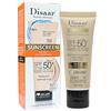 DISAAR BEAUTY Crema Solare Bronzer Fondotinta SPF50+ PA+++ Protezione Solare Senza Olio 40g