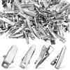 HJZHII 100 pezzi di mollette a coccodrillo, Piccole mollette per capelli in metallo da 25 mm per realizzare fiocchi, piccole mollette a coccodrillo per articoli per il fai da te, articoli artistici