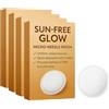 Generico Sun-Free Glow Cerotti con Microaghi per Abbronzatura Naturale 10 pezzi, Senza Sole, con DHA ed Eritrulosio, Idratanti (4 PCS)