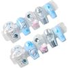 Roffatide Anime Cinnamorol Carino Stampa sulle Unghie Lunghe-Quadrate Unghie False Realizzato da Gel Morbido Leggero e Confortevole Colla Riutilizzabile sulle Unghie Breve 4 Taglie Kawaii Gel Nail