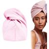 Glov Asciugamani per Capelli in Microfibra Turbante Asciugacapelli Universale Super Assorbente per Tutti i Tipi di Panno per asciugatura rapida