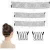 Gvrxec 5 cerchietti per capelli da donna, da uomo, a zig-zag, in metallo, invisibile, per capelli rotti, unisex, per attività all'aperto, sport, fitness, yoga