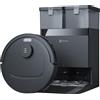 ECOVACS DEEBOT T30e OMNI Robot aspirapolvere lavapavimenti, 25.000 Pa, ZeroTangle 3.0, spazzola later. ARClean, spazzola princip. tripla V, stazione OMNI svuot. automatico, asciugatura a 45 °C, nero