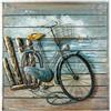 Gilde Gallery Quadro XL - Enjoy The Ride - Bicicletta - Legno e metallo fatto a mano 80 x 80 cm