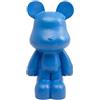 Kare Figura decorativa di design, orso blu, fatta a mano, pezzo unico, oggetto decorativo XL, grande decorazione per soggiorno, statua, statua, statua, pavimento, 101 x 51 x 43 cm (altezza x larghezza