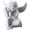 Rosenthal Arzberg Rosenthal, angelo con lanterna in porcellana bianca, piccola figura di angelo custode, 9,9 x 9,9 cm, elegante angelo decorativo per festa di Natale