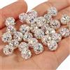 GMB724 50 pz 6/8/10mm AB Colore Perline di Cristallo di Metallo Strass a Forma di Palla Perline Sparse per la Produzione di Gioielli Regalo FAI DA TE Accessori Braccialetto