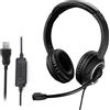 WYMECT Cuffie USB con microfono muto per PC Cuffie aziendali da 3,5 mm con microfono girevole con cancellazione del rumore