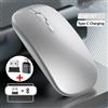 MissionFit Mouse wireless Mouse da gioco compatibile Bluetooth (modalità doppia: BT+2,4 Ghz) Mouse ergonomici ricaricabili per PC/laptop/Macbook