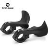 WEST BIKING 1 paio di estremità della barra per bicicletta, manubrio ergonomico leggero per estensione bici, manopole per manubrio per bicicletta MTB, accessori per bici
