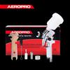 AEROPRO Pistola a spruzzo per vernice HVLP professionale Mini aerografo da 0,8/1,0 mm per spruzzatore pneumatico per pistola a vernice per auto