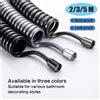 NONE 1.5/2/3/5M Molla Flessibile Retrattile Tubo Flessibile A Spirale Tubo Douche Per Soffione Wc Bidet Tubo Dell'acqua Idraulico Bagno