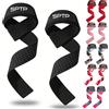 WHCMJP Cinghie per sollevamento pesi per sollevamento pesi, cinturini da polso per sollevamento pesi, cinghie per stacco con silicone antiscivolo e imbottitura in neoprene